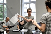 Yuri Galatenko in the rehearsal room / NDM (The National Moravian-Silesian Theatre)/ Ostrava / around 2020