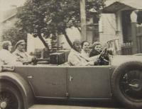 Her father, Jan Havričenko, as the chauffeur of Mr Zvolinský in Volhynia